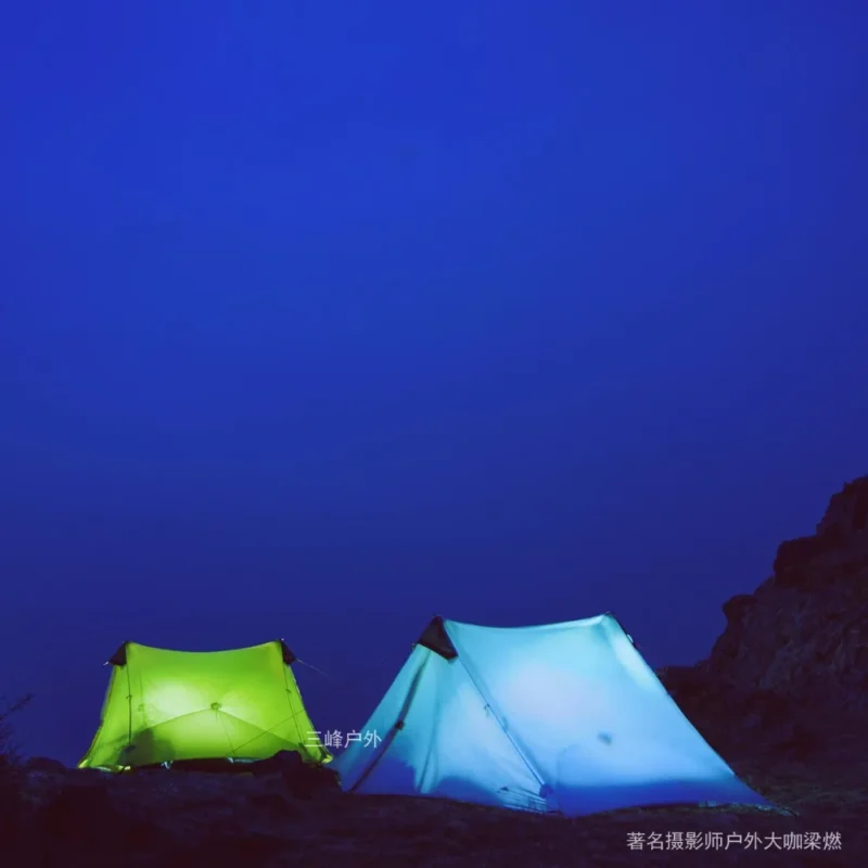 Ultralight Trekking 2-Person Tent Double Layer 4-Season Silnylon with Waterproof Floor for Backpacking - Image 5