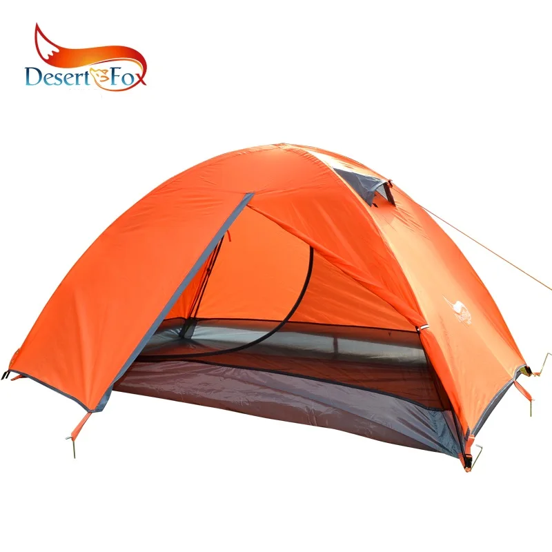 Ultralight 4-season waterproof tent with double layer construction