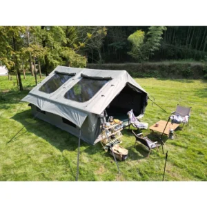 Extra Large 6-12 Person Family Camping Tent Waterproof Double Layer with Two Bedrooms for Outdoor Adventures