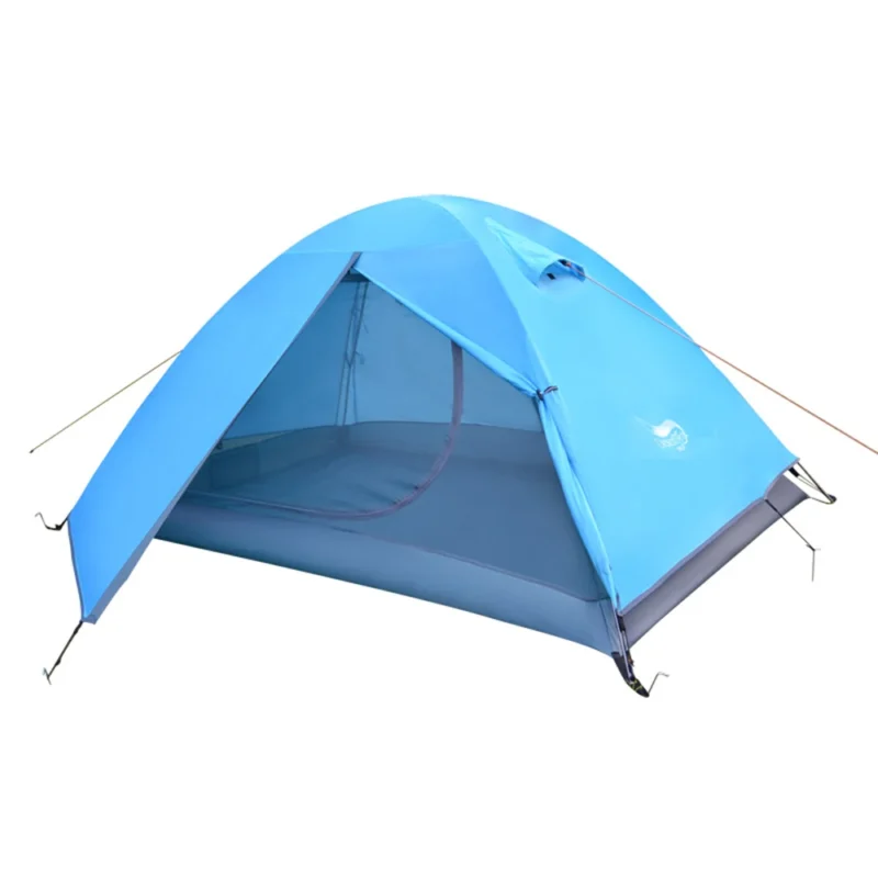 Ultralight Double Layer 2-Person Dome Tent with Aluminum Poles for 3-Season Hiking and Camping - Image 8