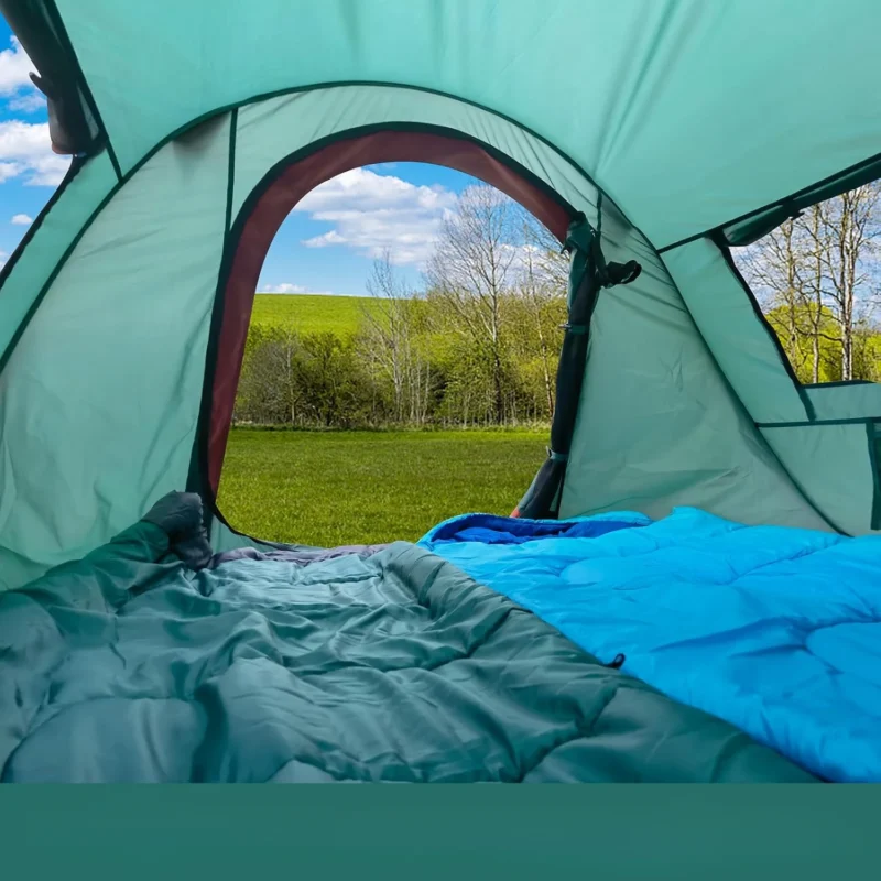 Instant Pop-Up 2-Person Camping Tent with Double Doors for Beach and Backpacking Adventures - Image 2