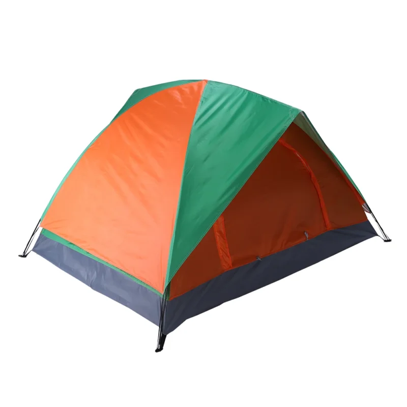 Double Layer Dome 2-Person Camping Tent with Carbon Fiber Poles for Outdoor Adventures - Image 2