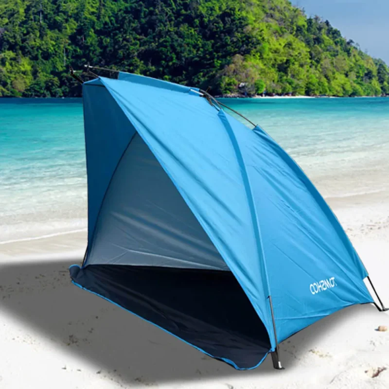 Ultralight Nylon 2-Person Beach Tent with UV Protection for Summer Outdoor Activities - Image 6