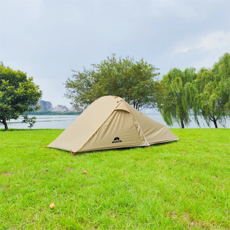 Ultralight Double Layer 2-Person Camping Tent with Aluminum Poles for Backpacking and Hiking - Image 2