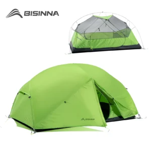 Ultralight Waterproof 2-Person Backpacking Tent with Double Layer for Three-Season Hiking