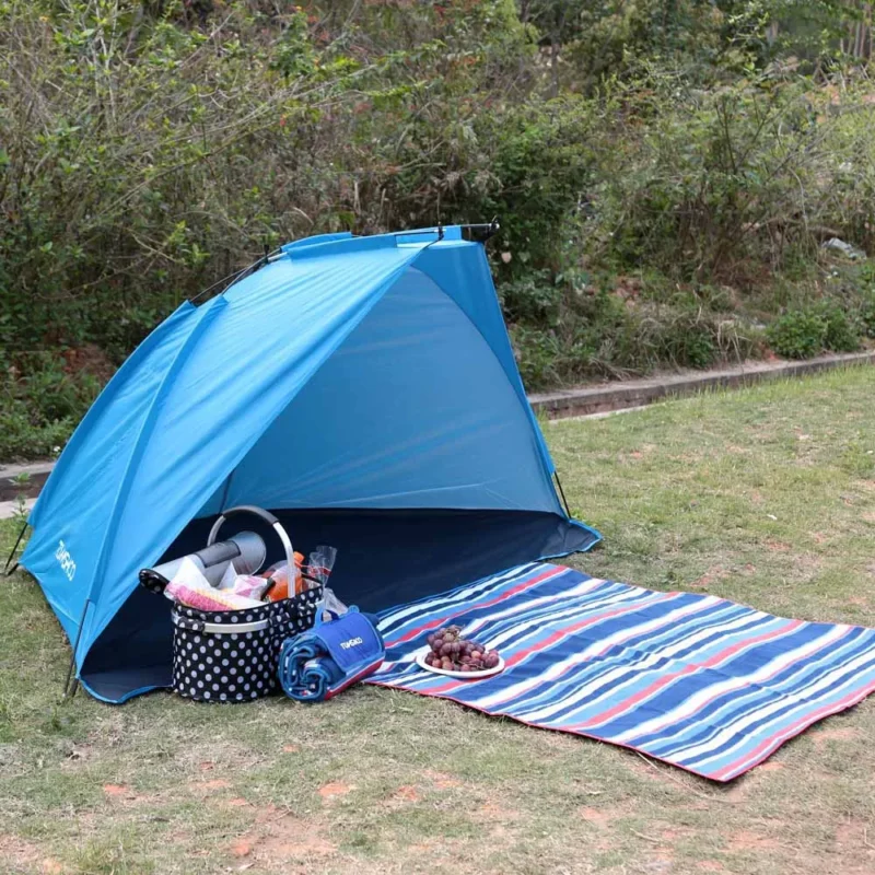 Ultralight Nylon 2-Person Beach Tent with UV Protection for Summer Outdoor Activities - Image 5