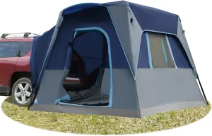 Spacious 5-Person SUV Tent with Detachable Movie Screen and Weather Protection for Family Camping Adventures