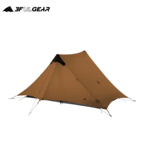 Ultralight Silicone 2-Person Backpacking Tent with Double Layer for 3-Season Hiking Adventures