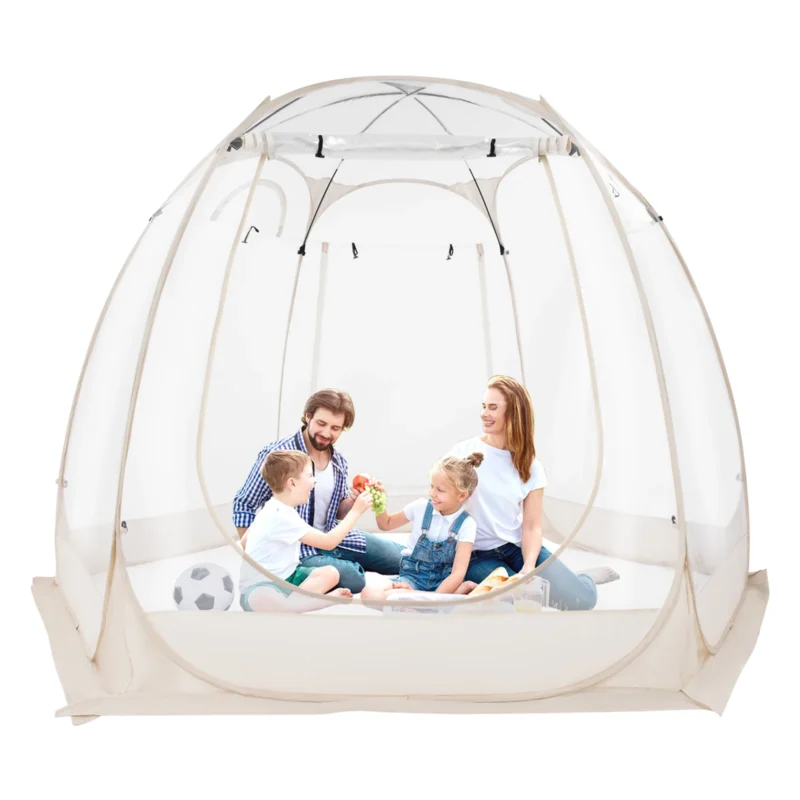 Transparent Bubble Dome Tent for Garden and Camping with Clear PVC Cover 10x7 Feet - Image 6