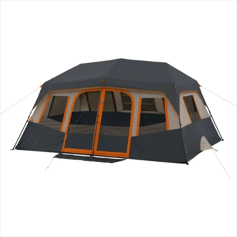 Spacious 10-Person Instant Cabin Tent with Room Divider for Family Camping Adventures - Image 2