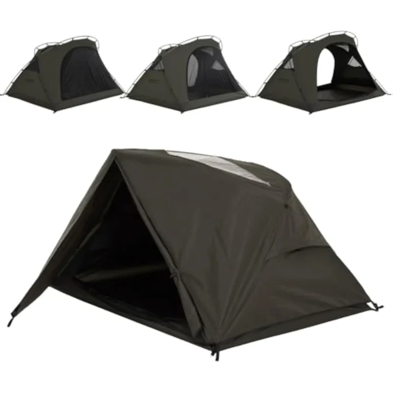 Premium Canvas 2-Person 4-Season Tent with Full Rainfly & Footprint for Cold Weather Camping