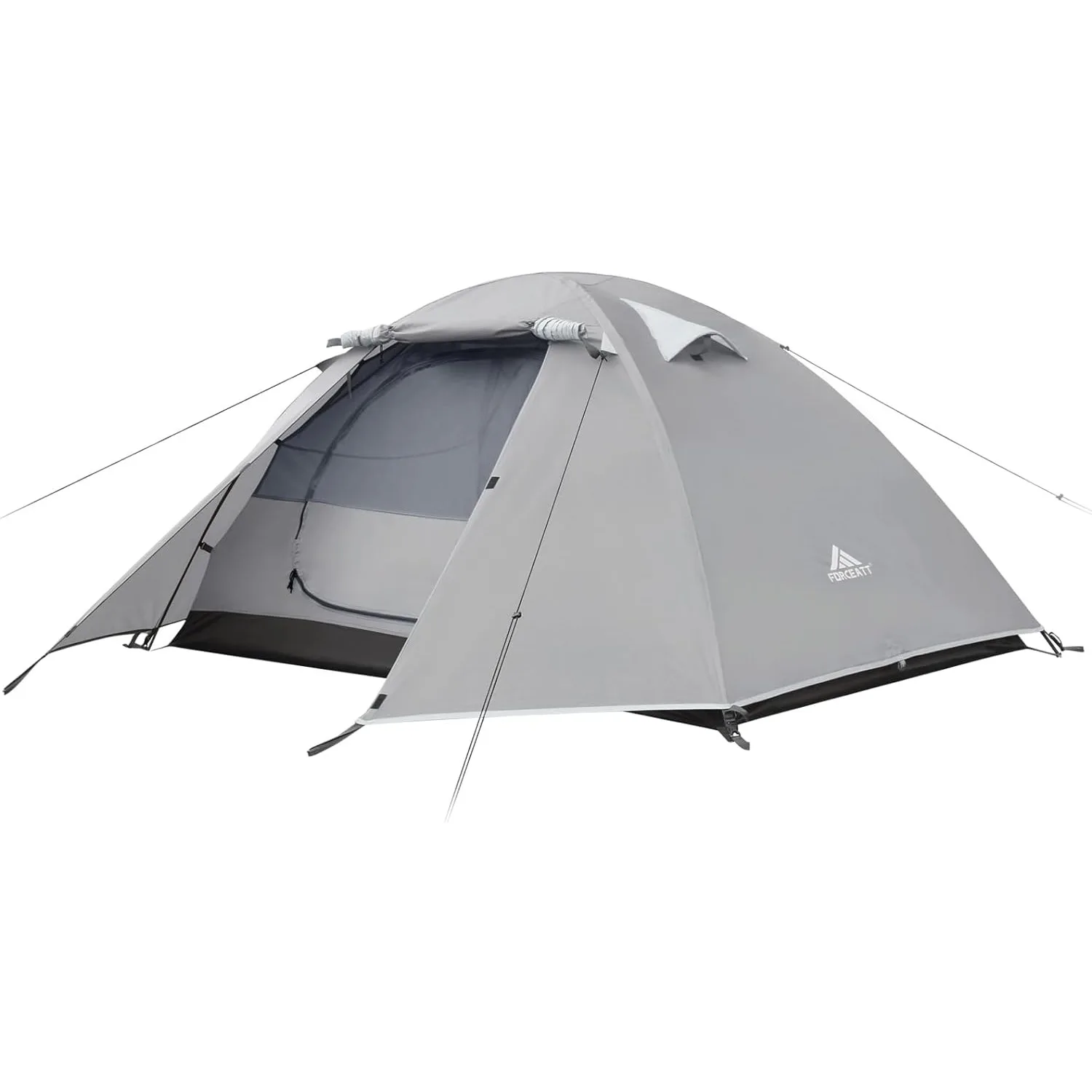 Ultralight tent with advanced aluminum pole structure designed for weight efficiency