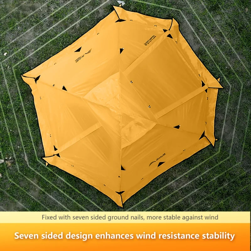 Professional 4-Season 2-Person Double Layer Aluminum Tent with Snow Skirt for Backpacking Hiking - Image 5