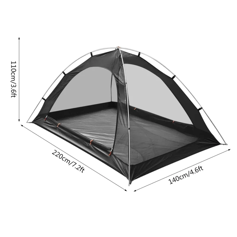 Ultralight 2-Person Mosquito Net Tent with Aluminum Poles for Bug-Free Camping Adventures - Image 5