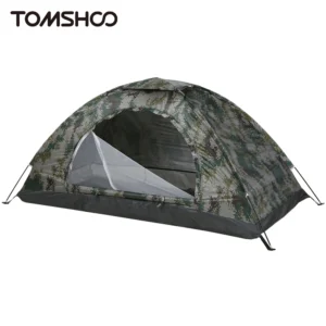 Ultralight 2-Person Summer Camping Tent with Single Layer Nylon Construction and UV Protection for Hiking and Outdoor Adventures