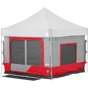 Double Layer Aluminum Pole 2-Person Cabin Tent with Two Bedrooms for Outdoor Camping
