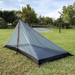 Ultralight Mesh Dome 2-Person Camping Tent with Aluminum Poles for Outdoor Adventure