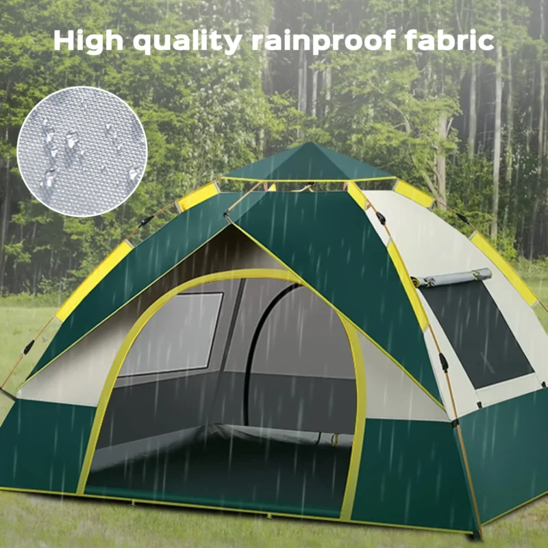 Ultralight Aluminum Automatic 2-Person Dome Tent for Camping with Double Doors and Quick Setup - Image 5