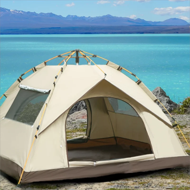 Instant Pop Up 2-Person Camping Tent with Dual Doors for All-Season Outdoor Adventures - Image 3