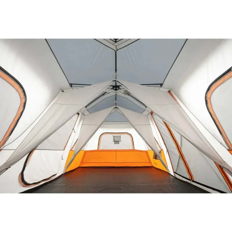 12-Person Instant Cabin Tent with LED Lighting System and 3-Room Privacy Design for Family Camping - Image 6