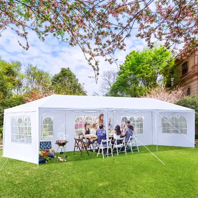 Premium 3×9m Five-Sided Waterproof Event Canopy with Spiral Tubes for Outdoor Gatherings - Image 2