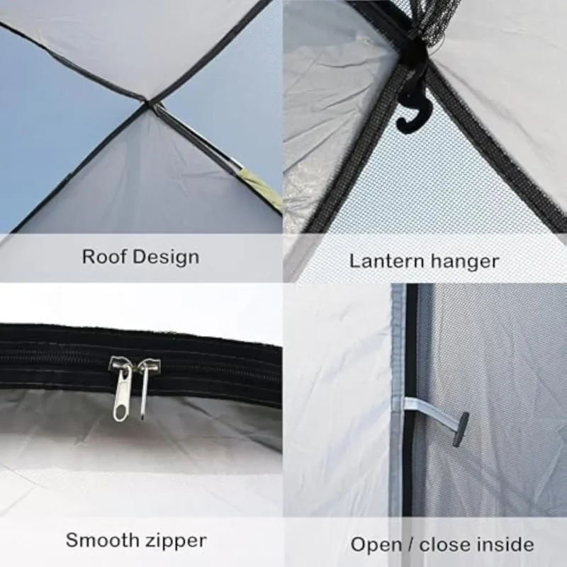 Compact Pop-Up 2-Person Camping Tent Waterproof Lightweight with Rain Fly for Hiking Backpacking - Image 6