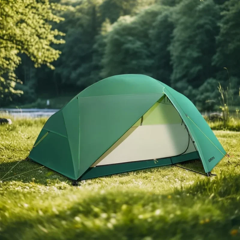Ultralight Aluminum 2-Person Backpacking Tent with Nylon Shell for 3-Season Hiking Adventures - Image 6