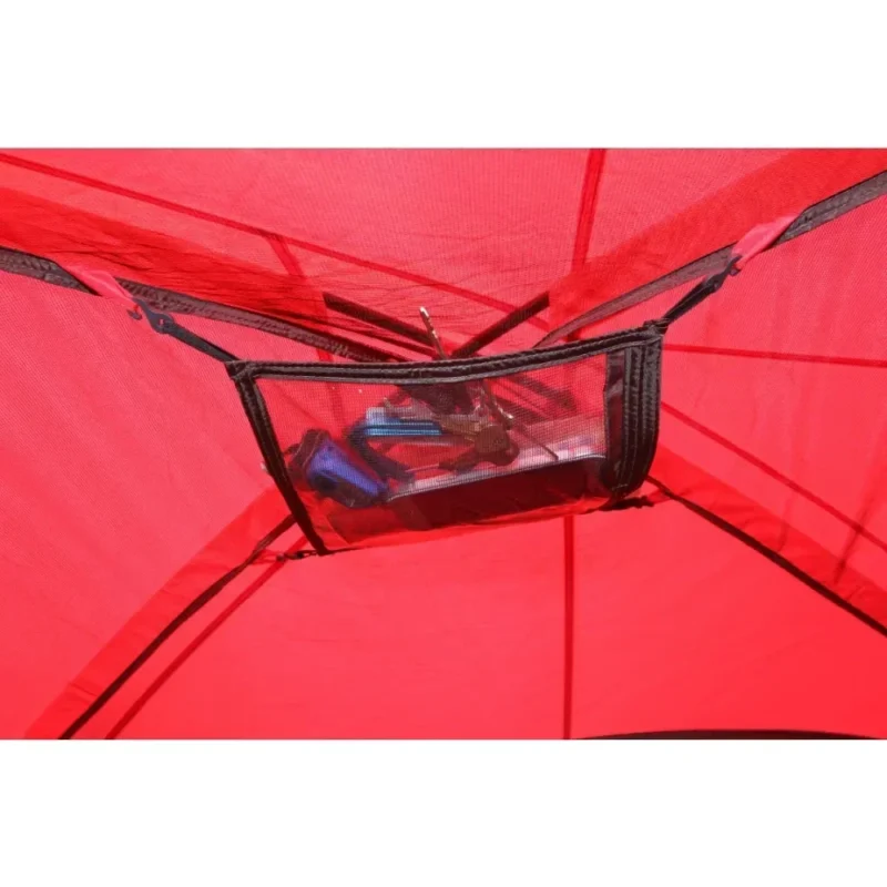 Spacious Aluminum Pole 2-Person Canvas Double Layer Tent for Summer Camping with Dual Doors - Image 6
