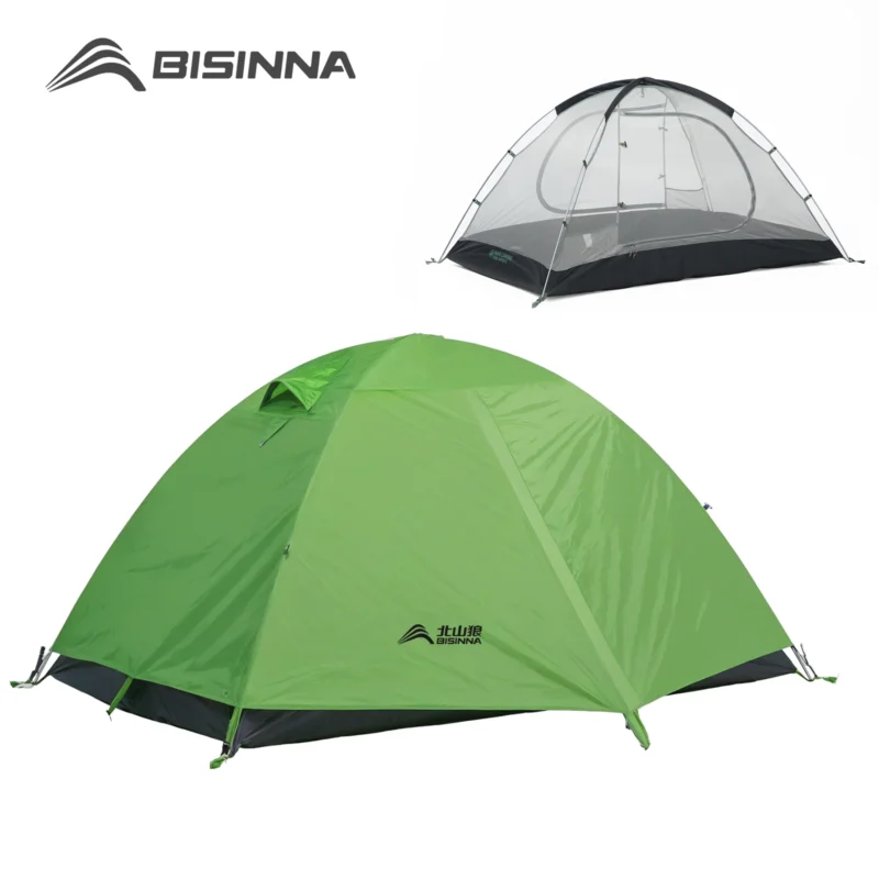 Ultralight Waterproof 2-Person Backpacking Tent with Double Layer for 3-Season Hiking