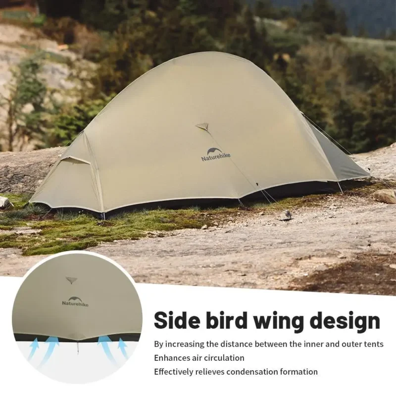 Ultralight Waterproof 2-Person Backpacking Tent with Double Layer for 4-Season Hiking Adventures - Image 5