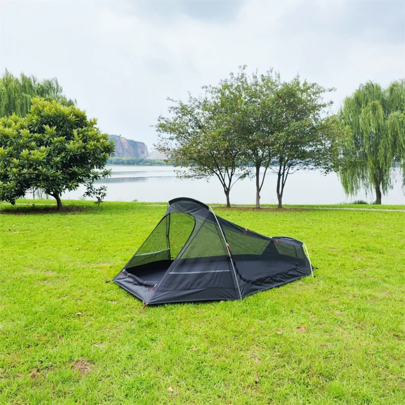 Ultralight Double Layer 2-Person Camping Tent with Aluminum Poles for Backpacking and Hiking - Image 4