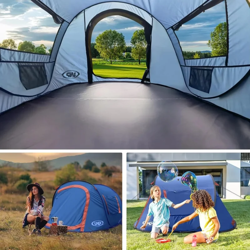 Instant Automatic Pop-Up 2-Person Camping Tent with Dual Doors for Beach and Hiking Adventures - Image 5