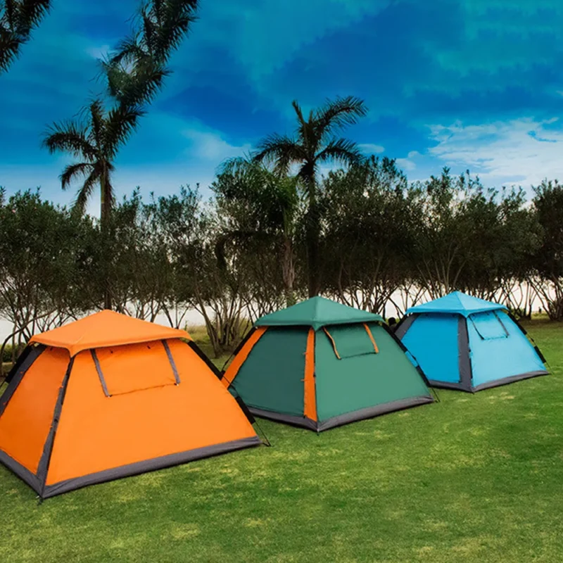 Pop-Up Waterproof 3-4 Person Camping Tent with Instant Setup for Outdoor Adventures