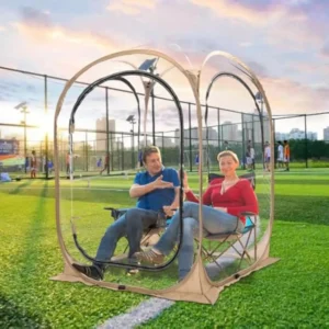 Portable Pop-Up Sports Viewing Tent Clear View 2-Person All-Weather Shelter for Events Camping Soccer