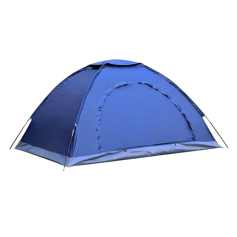 Lightweight Single Layer 2-Person Camping Tent with Fiberglass Poles for Hiking and Outdoor Adventures - Image 8