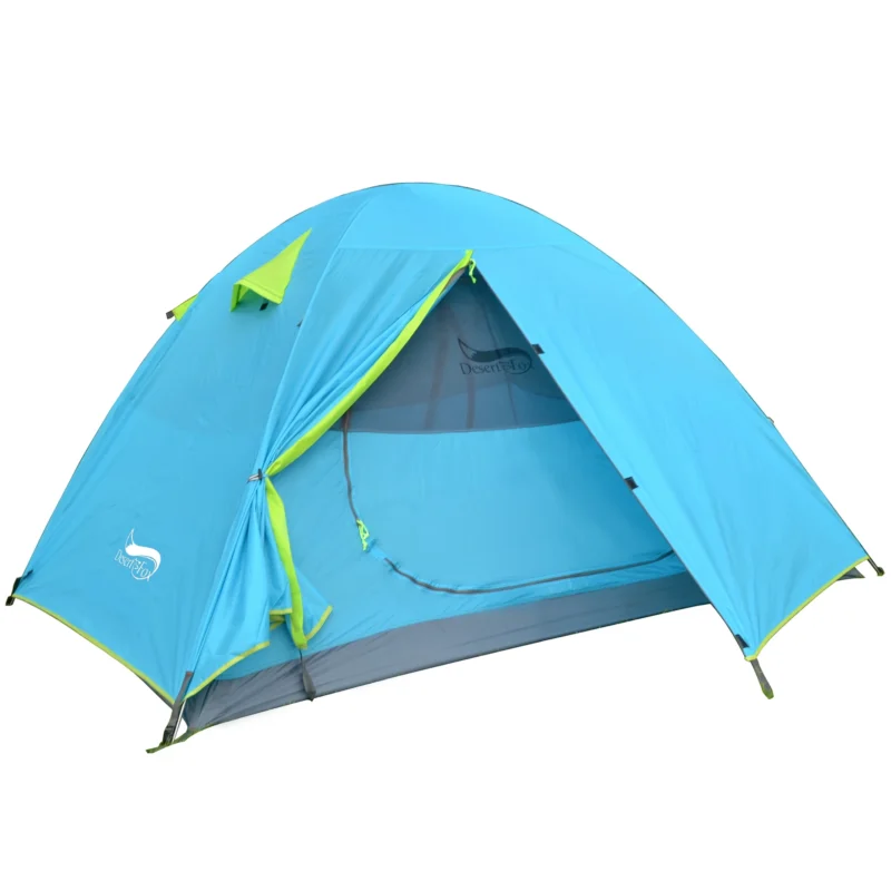 Ultralight Waterproof 1-Person Hiking Tent Double Layer Three-Season with Aluminum Poles for Backpacking - Image 9