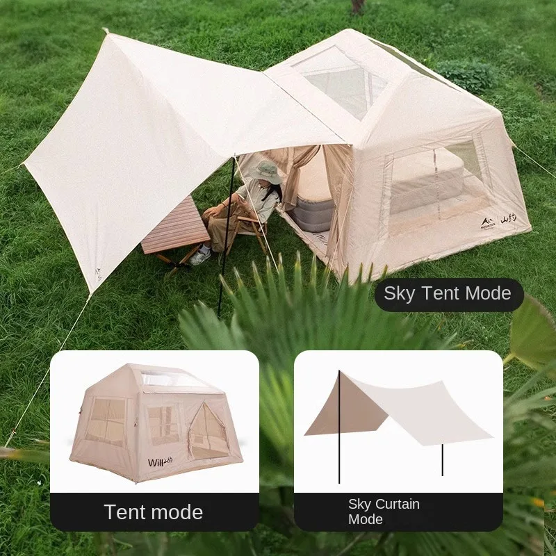 Premium comfort tent with enhanced accessibility features for senior campers