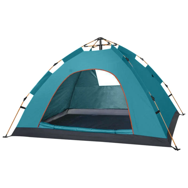 Instant Pop Up 2-Person Camping Tent Waterproof Polyester with Aluminum Poles for Outdoor Adventures - Image 5