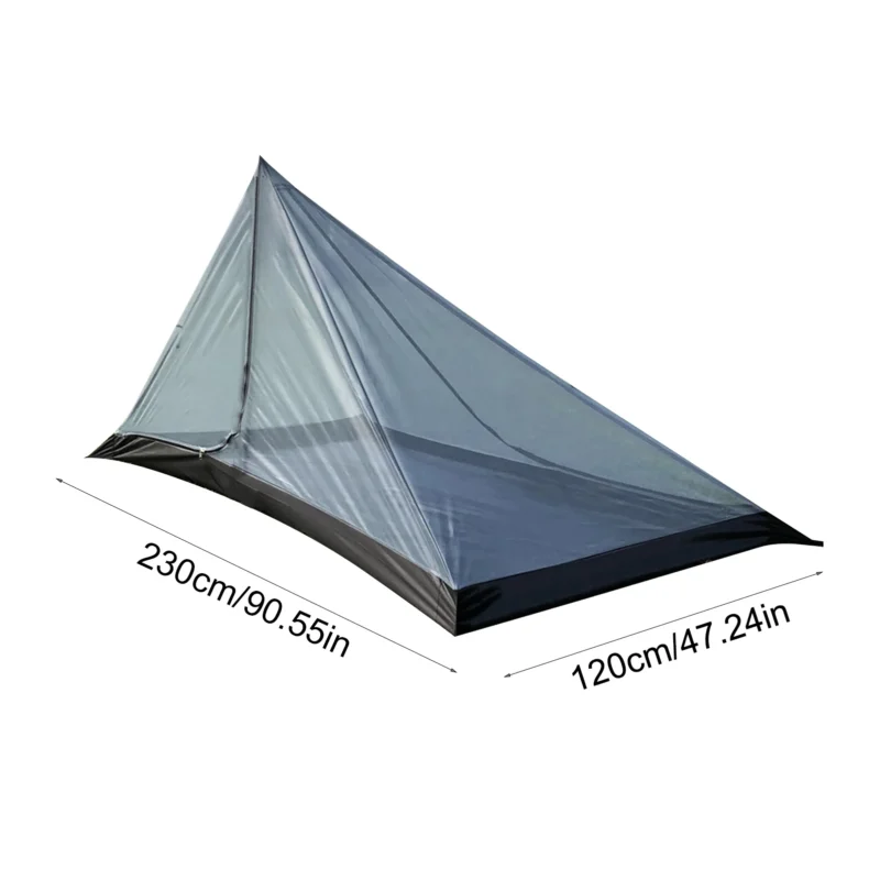 Ultralight Mesh Dome 2-Person Camping Tent with Aluminum Poles for Outdoor Adventure - Image 6