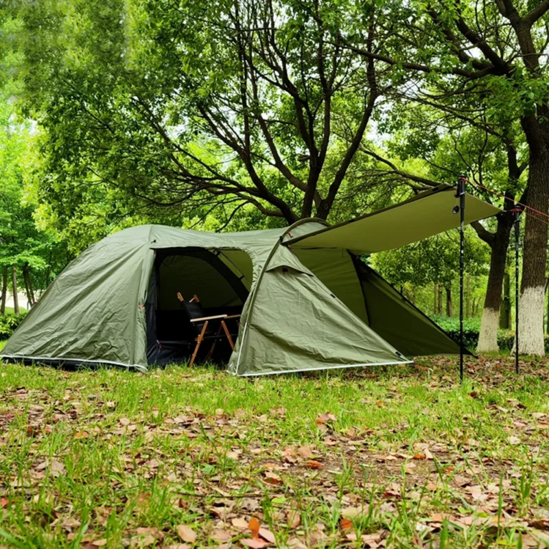 Ultralight Waterproof 3-Person Camping Tent with Double Layer and Separate Living Room - Image 5