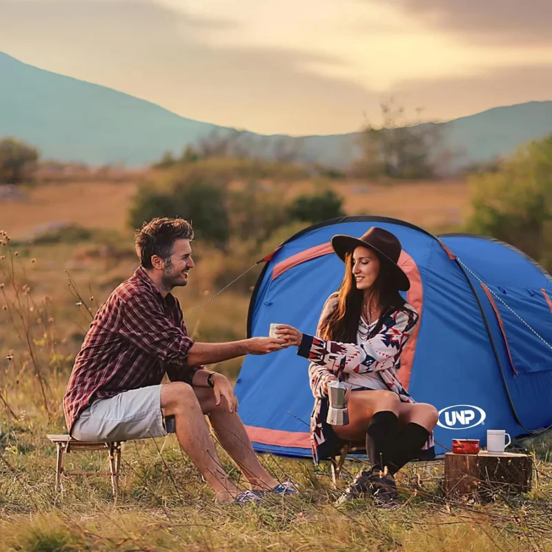 Instant Automatic Pop-Up 2-Person Camping Tent with Dual Doors for Beach and Hiking Adventures - Image 6