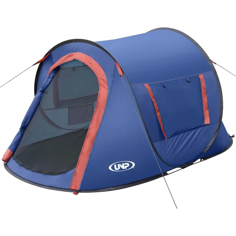 Instant Automatic Pop-Up 2-Person Camping Tent with Dual Doors for Beach and Hiking Adventures