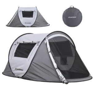 Automatic Pop-Up 2-Person Camping Tent with Double Layer for Outdoor Adventures