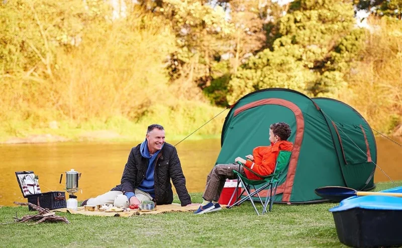 Instant Pop-Up 2-Person Camping Tent with Double Doors for Beach and Backpacking Adventures - Image 4