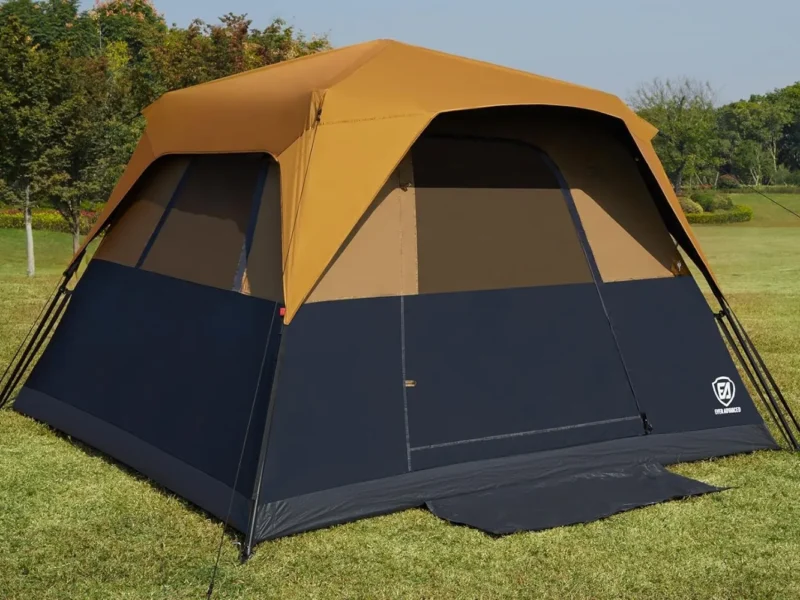 Ultralight Aluminum Double-Layer 2-Person Trekking Tent with Blackout Features for Outdoor Adventures - Image 4