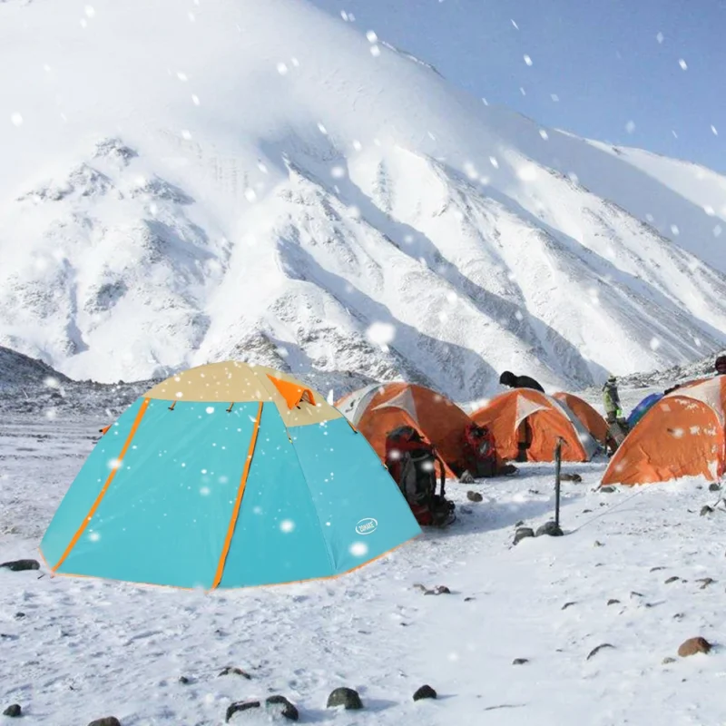 Ultralight Double Layer 2-Person Dome Tent with Dual Doors PU3000mm Waterproof for Camping and Hiking - Image 6