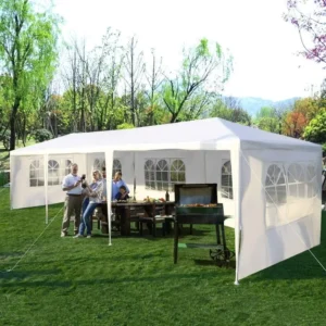 Premium 3×9m Five-Sided Waterproof Event Canopy with Spiral Tubes for Outdoor Gatherings