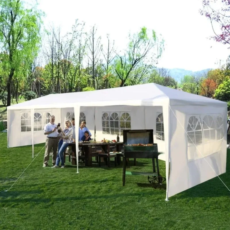 Premium 3×9m Five-Sided Waterproof Event Canopy with Spiral Tubes for Outdoor Gatherings