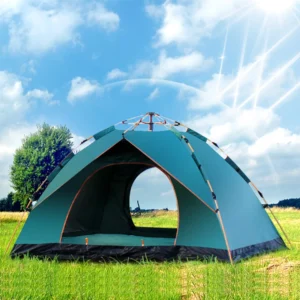 Pop Up Double Layer 2-Person Camping Tent with Instant Setup for Outdoor Adventures