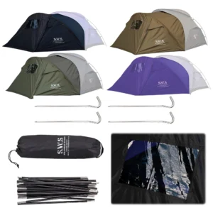 Ultralight Single Layer 2-Person Aluminum Pole Trekking Tent with Waterproof Protection for Backpacking Adventures